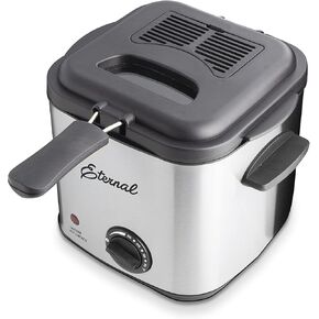 Eternal Living Deep Fryer with Basket, 1.5L Stainless Steel in Kuwait