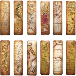 Vintage Style Bookmarks for Women Men Teens, 30PCS (The Secret of Map)