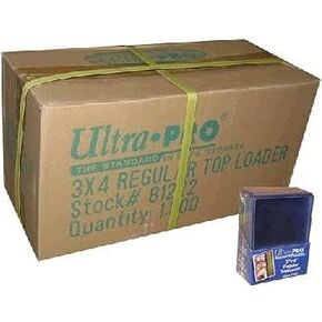 1000 × 3 × 4 بوصة Ultra Pro من اللوادر العلوية لبطاقات كرة القدم البيسبول الرياضية ذات الحجم العادي وبطاقات الألعاب السحرية yugioh (حقيبة التحميل العلوي)