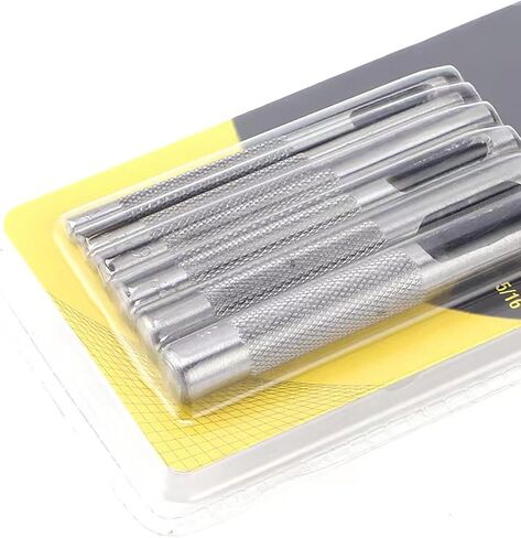 WINB Leather Hole Punch, Leather Punch 6-pcs Round Steel Leather Craft Hollow Hole Punch 1/8“-5/16" for Leather Belt Watch Band Gasket in Saudi Arabia