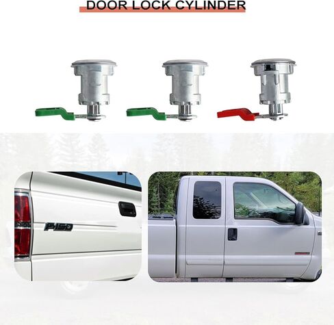 Eterpace Ignition Switch Cylinder & Door Lock Cylinder, Compatible with Ford Explorer Sport Trac/F150/F250/F350 1997-2004, Replace# LC6177 + DL5885 + 322347 + 597638(No Chip) in Kuwait