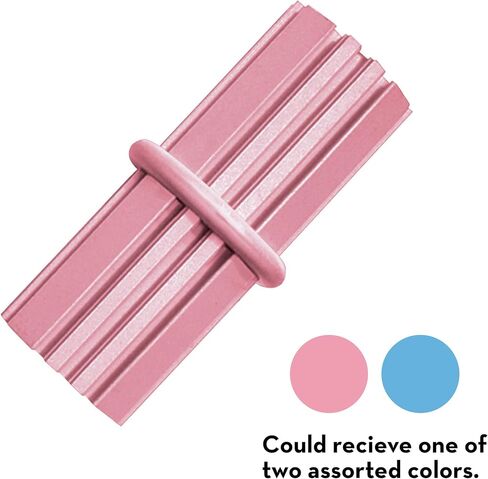 KONG Puppy Teething Stick - Soft Teething Stick for Growing Puppies - Teeth Cleaning Dog Toy - Chew Toy for Puppies with Ridges - Natural Rubber Toy Perfect for Snacks & Treats - for Small Puppies in Saudi Arabia