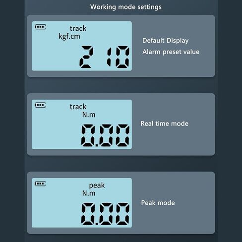Dpofirs Digital Torque Adapter, High Accuracy 1/2 Connector 6 to 200N.M Torsion Adapter with Light Sound Alarm, Torque Wrench Digital in Saudi Arabia