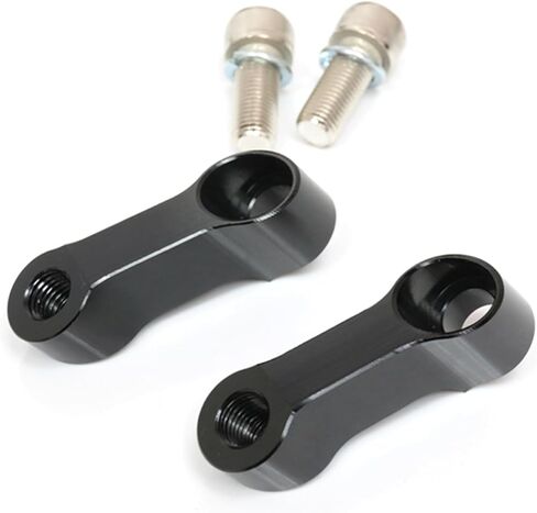 MC MOTOPARTS CNC Mirror Risers Extender MONKEY125 Compatible with MONKEY 125 2018 2019 2020 2021 18 19 20 21 (Black) in Saudi Arabia