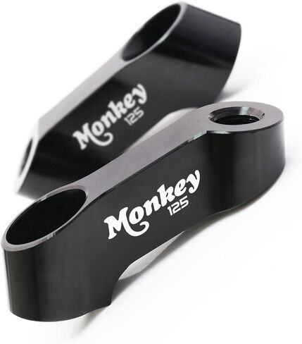 MC MOTOPARTS CNC Mirror Risers Extender MONKEY125 Compatible with MONKEY 125 2018 2019 2020 2021 18 19 20 21 (Black) in Saudi Arabia