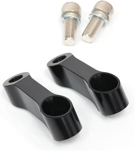 MC MOTOPARTS CNC Mirror Risers Extender MONKEY125 Compatible with MONKEY 125 2018 2019 2020 2021 18 19 20 21 (Black) in Saudi Arabia