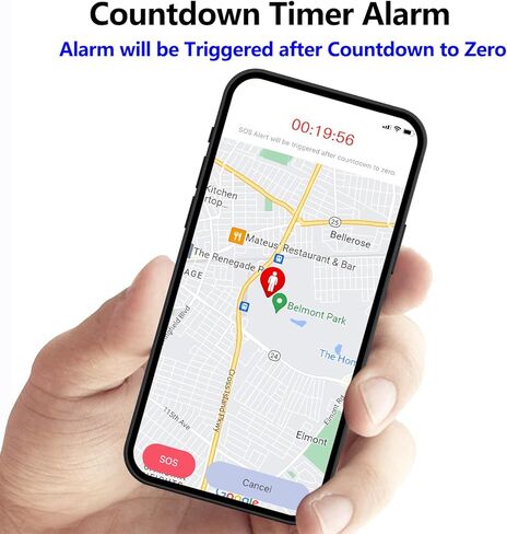 سلسلة مفاتيح إنذار للسلامة الشخصية 5 في 1 للدفاع عن النفس للنساء، تطبيق BBguarder، تنبيه الطوارئ عن طريق البريد الإلكتروني والرسائل النصية والمكالمات مع موقع GPS، صفارة إنذار 130 ديسيبل، مكتشف مفاتيح بلوتوث، إنذار ضد فقدان الهاتف in Kuwait