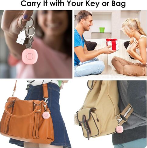 سلسلة مفاتيح إنذار للسلامة الشخصية 5 في 1 للدفاع عن النفس للنساء، تطبيق BBguarder، تنبيه الطوارئ عن طريق البريد الإلكتروني والرسائل النصية والمكالمات مع موقع GPS، صفارة إنذار 130 ديسيبل، مكتشف مفاتيح بلوتوث، إنذار ضد فقدان الهاتف in Kuwait