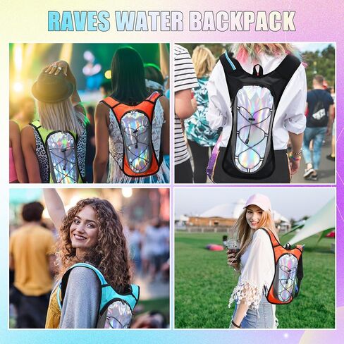 Chunful 6 Pack Running Hydration Backpack Festival Hydration Packs Lightweight Rave Water Backpack with 2L Hiking Water Bladder for Women Men Running Cycling Climbing Hiking in Saudi Arabia