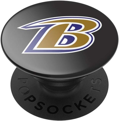 PopSockets: PopGrip مع جزء علوي قابل للتبديل للهواتف والأجهزة اللوحية - NFL - شعار Baltimore Ravens in Saudi Arabia