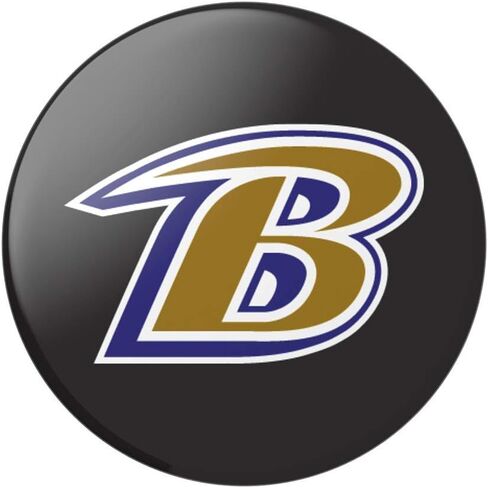 PopSockets: PopGrip مع جزء علوي قابل للتبديل للهواتف والأجهزة اللوحية - NFL - شعار Baltimore Ravens in Saudi Arabia