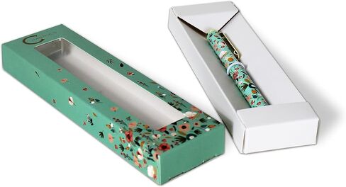 Channie's Beautiful Floral Rollerball Pen - Smooth Writing & Perfect for Home Office, Pen for Handwriting, Great Gift Idea for Teachers, Graduation Coworkers - Teal in Saudi Arabia