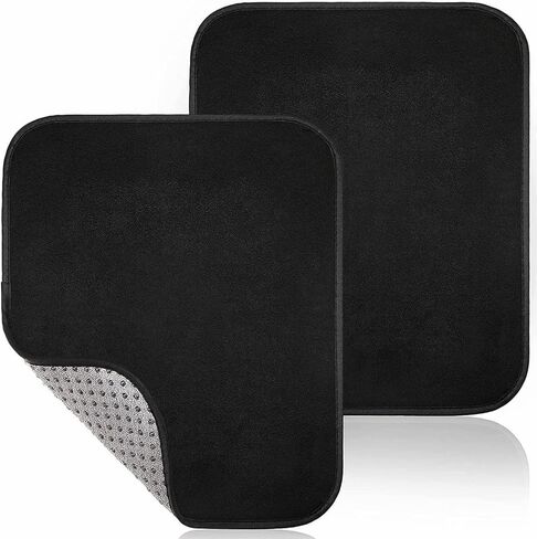 منشفة كرة بولينج من الألياف الدقيقة عبوتين مقاس 25.4 × 20.32 سم - مجموعة وسادات تنظيف شامية لكرة البولينج مع قبضة سهلة - قماش تلميع كرة البولينج يمتص الزيت ويمسح الأوساخ - إكسسوارات البولينج للرجال والنساء (2) in Kuwait