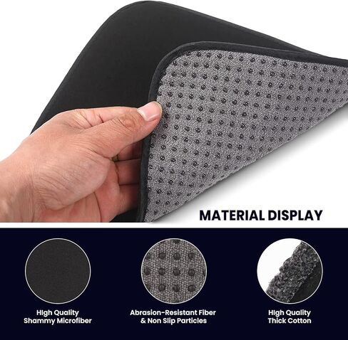منشفة كرة بولينج من الألياف الدقيقة عبوتين مقاس 25.4 × 20.32 سم - مجموعة وسادات تنظيف شامية لكرة البولينج مع قبضة سهلة - قماش تلميع كرة البولينج يمتص الزيت ويمسح الأوساخ - إكسسوارات البولينج للرجال والنساء (2) in Kuwait