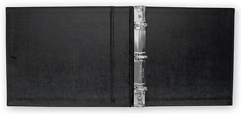 مجلد فحص مكون من 3 حلقات لشيكات القسيمة المدمجة 3 في الصفحة مع تمزق جانبي (أسود) يحمل 250 شيكًا، مثالي للكتاب المكتبي النهائي، 9 1/4 × 9 بوصة in Kuwait