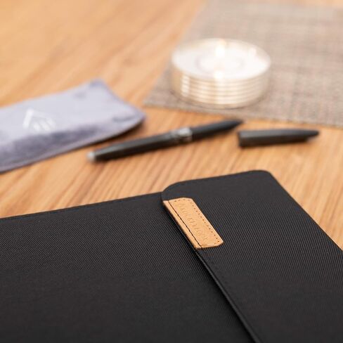 Rocketbook Capsule 2.0 Folio Cover for Core, Panda and Fusion - 100% Recyclable Cover with Pen Holder, Magnetic Clasp & Inner Storage - Black, Letter Size - 8.5" x 11" in Saudi Arabia