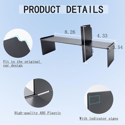 JDMCAR منظم صندوق القفازات متوافق مع Toyota Tundra Accessoies 2022 2023 2024، مواد ABS سوداء إدراج علبة تخزين صندوق القفازات صينية مقسم in Kuwait