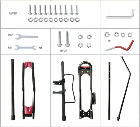 Begona Bicycle Stand Vertical Bike Rack, Space-Saving Freestanding and No-Damage Wall, Super Stable Upright Bike Stand Rack, Adjustable Indoor Bike Storage for 20''-29''Mountain/Kid/Road Bikes in Saudi Arabia