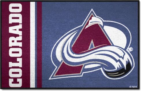 FANMATS 19259 Colorado Avalanche Starter Mat Accent Rug - 19in. x 30in. | Sports Fan Home Decor Rug and Tailgating Mat Uniform Design in Saudi Arabia