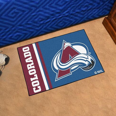 FANMATS 19259 Colorado Avalanche Starter Mat Accent Rug - 19in. x 30in. | Sports Fan Home Decor Rug and Tailgating Mat Uniform Design in Saudi Arabia