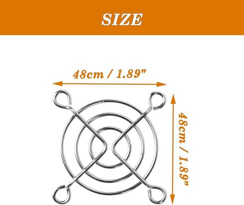 uxcell 2 Pcs Cooling Fan Grill Protective Fan Finger Guard Metal Wire Fan Guard 50mm for PC CPU in Saudi Arabia