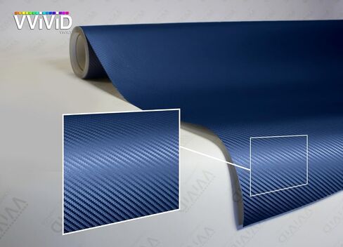 VViViD XPO Dry Carbon Fiber Navy Blue 1 Foot x 5 Feet Vinyl Wrap Roll with Air Release Technology in Saudi Arabia