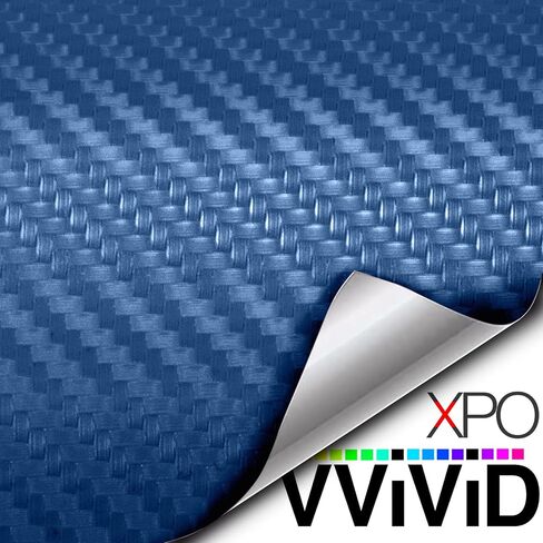 VViViD XPO Dry Carbon Fiber Navy Blue 1 Foot x 5 Feet Vinyl Wrap Roll with Air Release Technology in Saudi Arabia