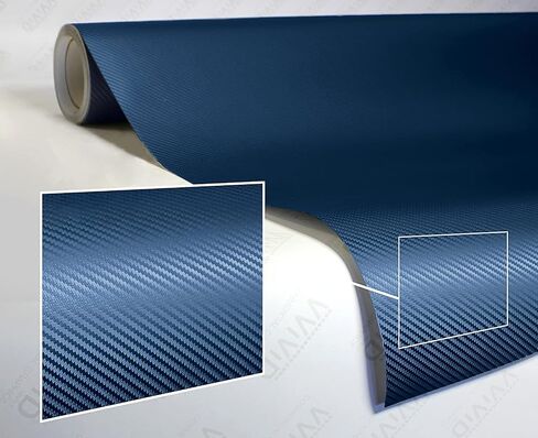 VViViD XPO Dry Carbon Fiber Navy Blue 1 Foot x 5 Feet Vinyl Wrap Roll with Air Release Technology in Saudi Arabia