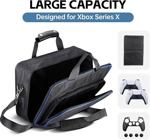 TQMAECB Carry Case Compatible with PlayStation5 Console Travel Bag Storage Bag for PlayStation5 Carrying Case,PS5 Console Digital/Disk Edition,Large holding PS5 Controller Cover is Included in Saudi Arabia