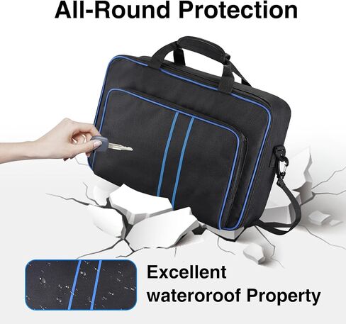 TQMAECB Carry Case Compatible with PlayStation5 Console Travel Bag Storage Bag for PlayStation5 Carrying Case,PS5 Console Digital/Disk Edition,Large holding PS5 Controller Cover is Included in Saudi Arabia