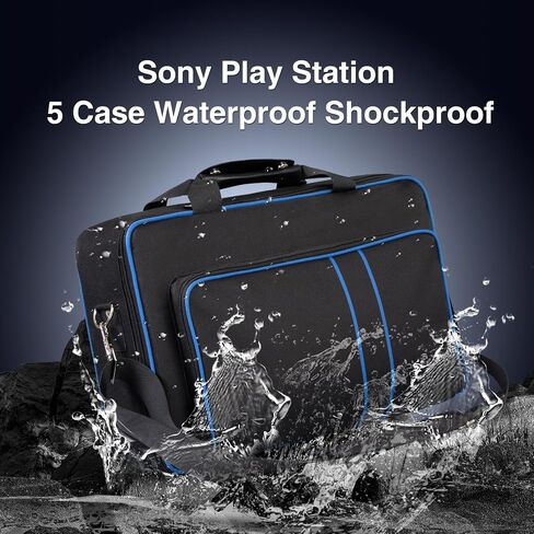TQMAECB Carry Case Compatible with PlayStation5 Console Travel Bag Storage Bag for PlayStation5 Carrying Case,PS5 Console Digital/Disk Edition,Large holding PS5 Controller Cover is Included in Saudi Arabia