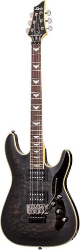 Schecter Omen Extreme-6 FR Electric Guitar in See-Thru Black with Knox Gear Electric Guitar Hard Shell Bundle (2 Items) in Saudi Arabia
