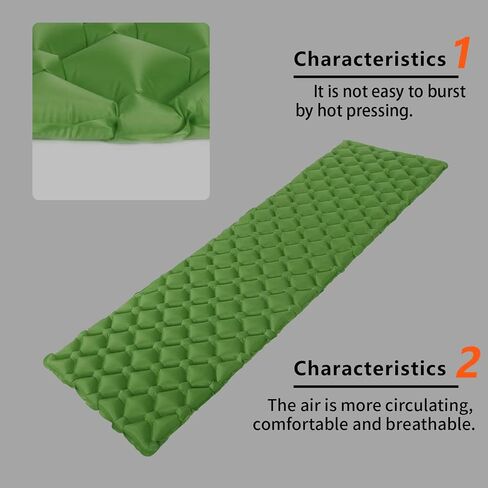 Wind Tour Sleeping Pad Hiking Mattress Pad Ultralight TPU Camping Beach Mat Air Mattress for Backpacking Outdoor Camping (Blue) in Saudi Arabia