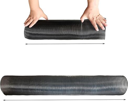 Gabasinovar 6"x 6.5'(diameter 6 inches x 6.5 feet long) ultra flexible transparent Bagger flexible hose for heavy-duty PVC dust, Collect wood processing fragments and smoke in Saudi Arabia