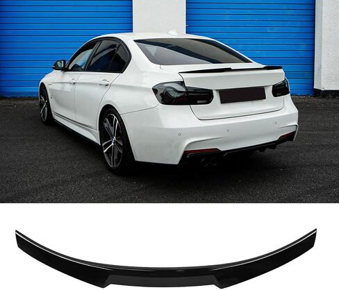 Rear Trunk Spoiler Wing Compatible with 2019-2024 BMW 3 Series G20 2020 2021 2022 330 330i 330e M340i M4 Style Trunk Spoiler Wing Gloss Black in Saudi Arabia