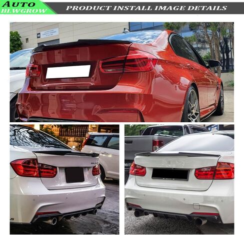 Rear Trunk Spoiler Wing Compatible with 2019-2024 BMW 3 Series G20 2020 2021 2022 330 330i 330e M340i M4 Style Trunk Spoiler Wing Gloss Black in Saudi Arabia
