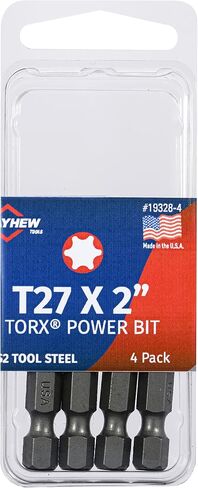 Mayhew Tools 19328-4 USA Torx Power Bit، T27 x 2 بوصة، 4 عبوات in Saudi Arabia