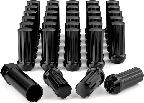 EZISOE 32 Pcs M14x1.5 Lug Nuts, Closed End Duplex XL Spline Lug Nuts for Aftermarket Wheels Wheel Lug Nut,Bonus 1 Spline Tool/Key for Installation and Removal in Saudi Arabia
