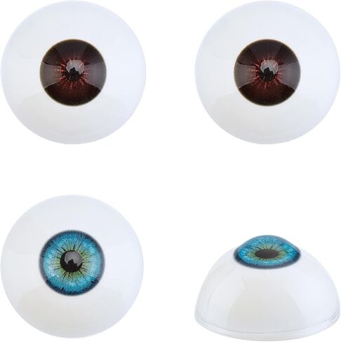 PH PandaHall 2 Pair Realistic Eyes Big Eyeballs Human Eyes Large Acrylic Eyeballs for Halloween Party Decor Sculptures Props in Saudi Arabia