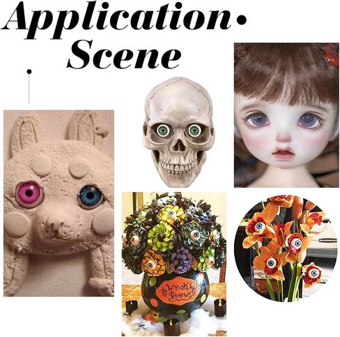 PH PandaHall 2 Pair Realistic Eyes Big Eyeballs Human Eyes Large Acrylic Eyeballs for Halloween Party Decor Sculptures Props in Saudi Arabia