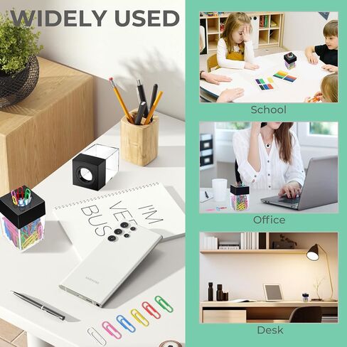 Fansunta 6 حزمة مشبك ورق مغناطيسي حامل مشبك ورق حامل مشبك ورق أسود لموزع مشبك الورق للمكتب للمنزل والمكتب وإكسسوارات مكتب المدرسة in Kuwait