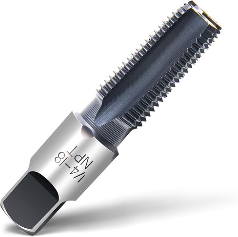 صنبور أنابيب ColumPRO 1/4"-18 NPT مع طلاء AlCrN، فولاذ عالي السرعة عالي التحمل للتنصت على الفولاذ المقاوم للصدأ والمعادن والنحاس والبولي فينيل كلوريد in Saudi Arabia