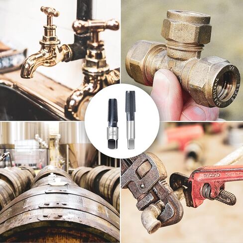 صنبور أنابيب ColumPRO 1/4"-18 NPT مع طلاء AlCrN، فولاذ عالي السرعة عالي التحمل للتنصت على الفولاذ المقاوم للصدأ والمعادن والنحاس والبولي فينيل كلوريد in Saudi Arabia