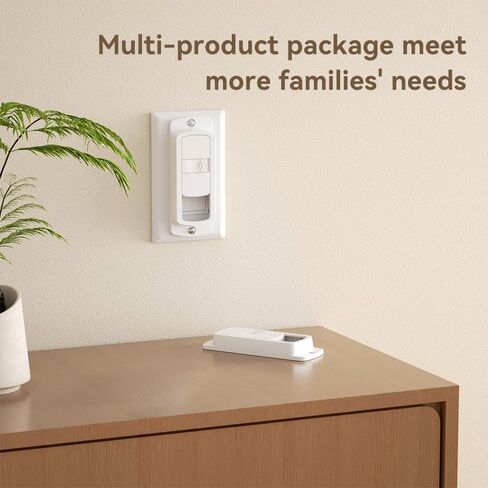 EUDMEON 2 Pack Light Switch Guard Cover,Child Proof Wall Switch Guard Baby Safety Light Switch Cover prevent from Lights Turning on/off by kids (White) in Kuwait