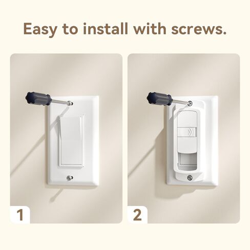 EUDMEON 2 Pack Light Switch Guard Cover,Child Proof Wall Switch Guard Baby Safety Light Switch Cover prevent from Lights Turning on/off by kids (White) in Kuwait