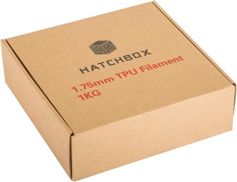 HATCHBOX 1.75mm Black TPU 3D Printer Filament Shore 95A, 1 KG Spool, Dimensional Accuracy +/- 0.03 mm, 3D Printing Filament in Kuwait