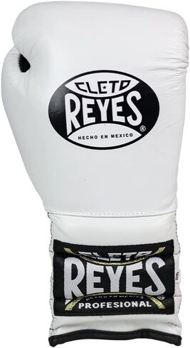 CLETO REYES Traditional Professional Boxing Gloves with Laces for Training, Sparring and Heavy Punching Bags for Men and Women, MMA, Kickboxing, Muay Thai, 12oz, White in Saudi Arabia