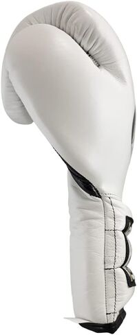 CLETO REYES Traditional Professional Boxing Gloves with Laces for Training, Sparring and Heavy Punching Bags for Men and Women, MMA, Kickboxing, Muay Thai, 12oz, White in Saudi Arabia