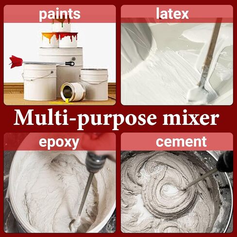 conehoy 7 قطع 12 بوصة محرك الطلاء للحفر، خلاط الحفر القابل لإعادة الاستخدام، خلاط الراتنج، خلاط الطلاء الحلزوني لمعظم التدريبات مزيج الراتنج، الطلاء، طلاء السيراميك in Kuwait