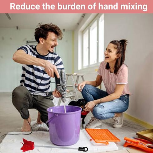 conehoy 7 قطع 12 بوصة محرك الطلاء للحفر، خلاط الحفر القابل لإعادة الاستخدام، خلاط الراتنج، خلاط الطلاء الحلزوني لمعظم التدريبات مزيج الراتنج، الطلاء، طلاء السيراميك in Kuwait